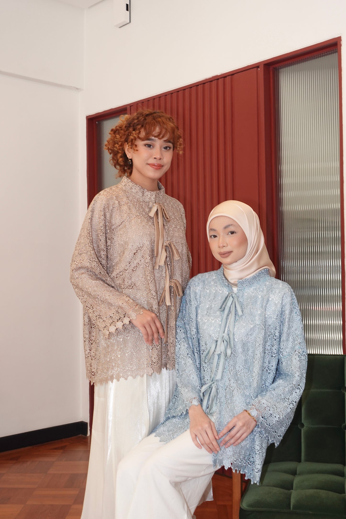 AYU COQUETTE TOP IN BLUE