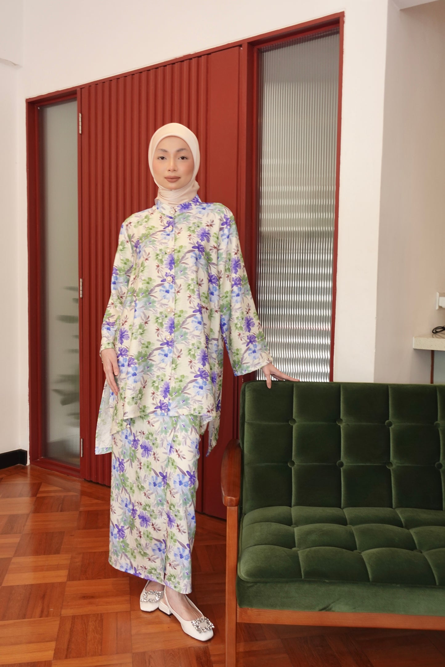 KENANGAN KURUNG IN BIRU HIJAU