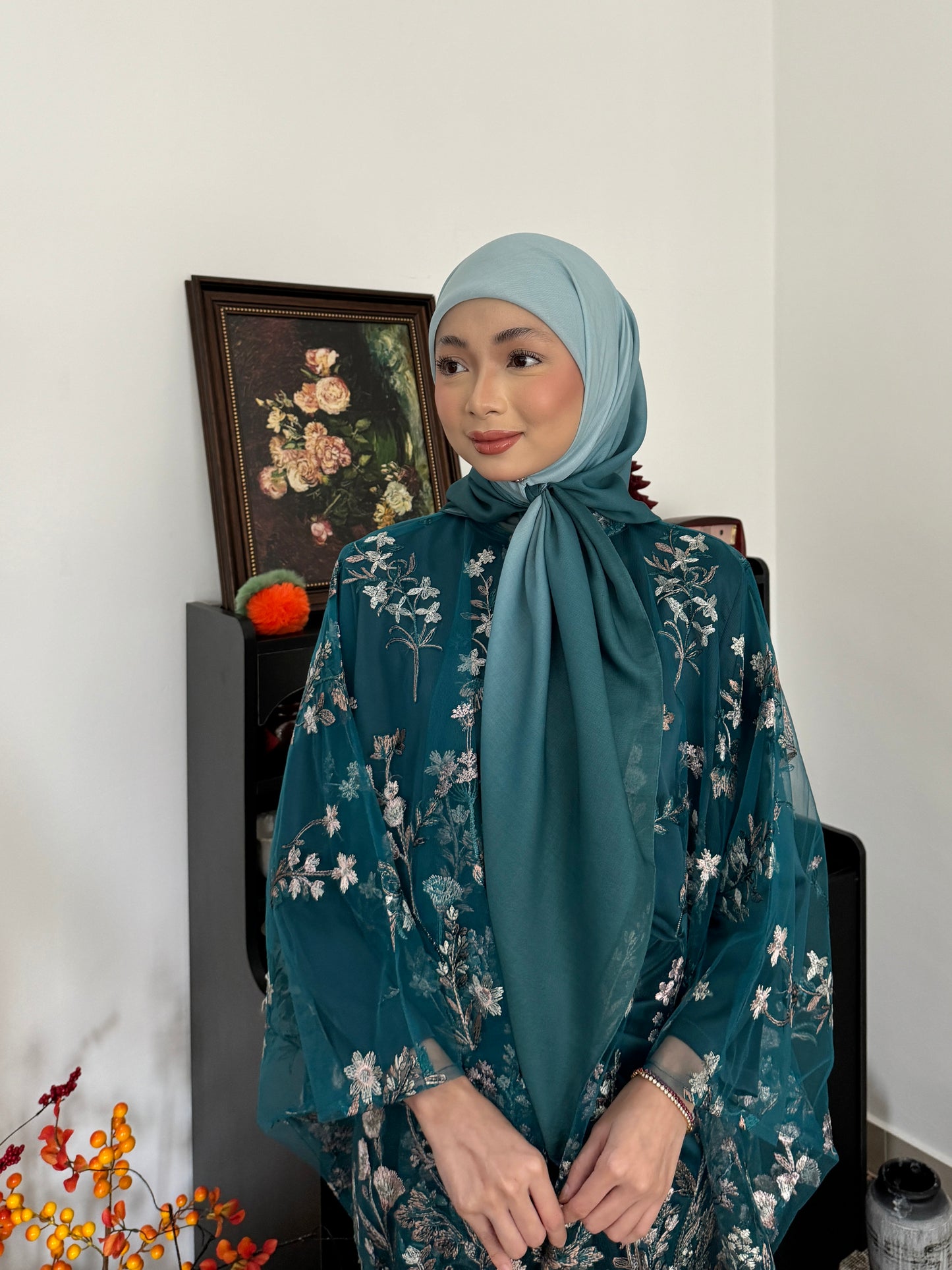 MARIAM DWITONE IN TEAL GREEN