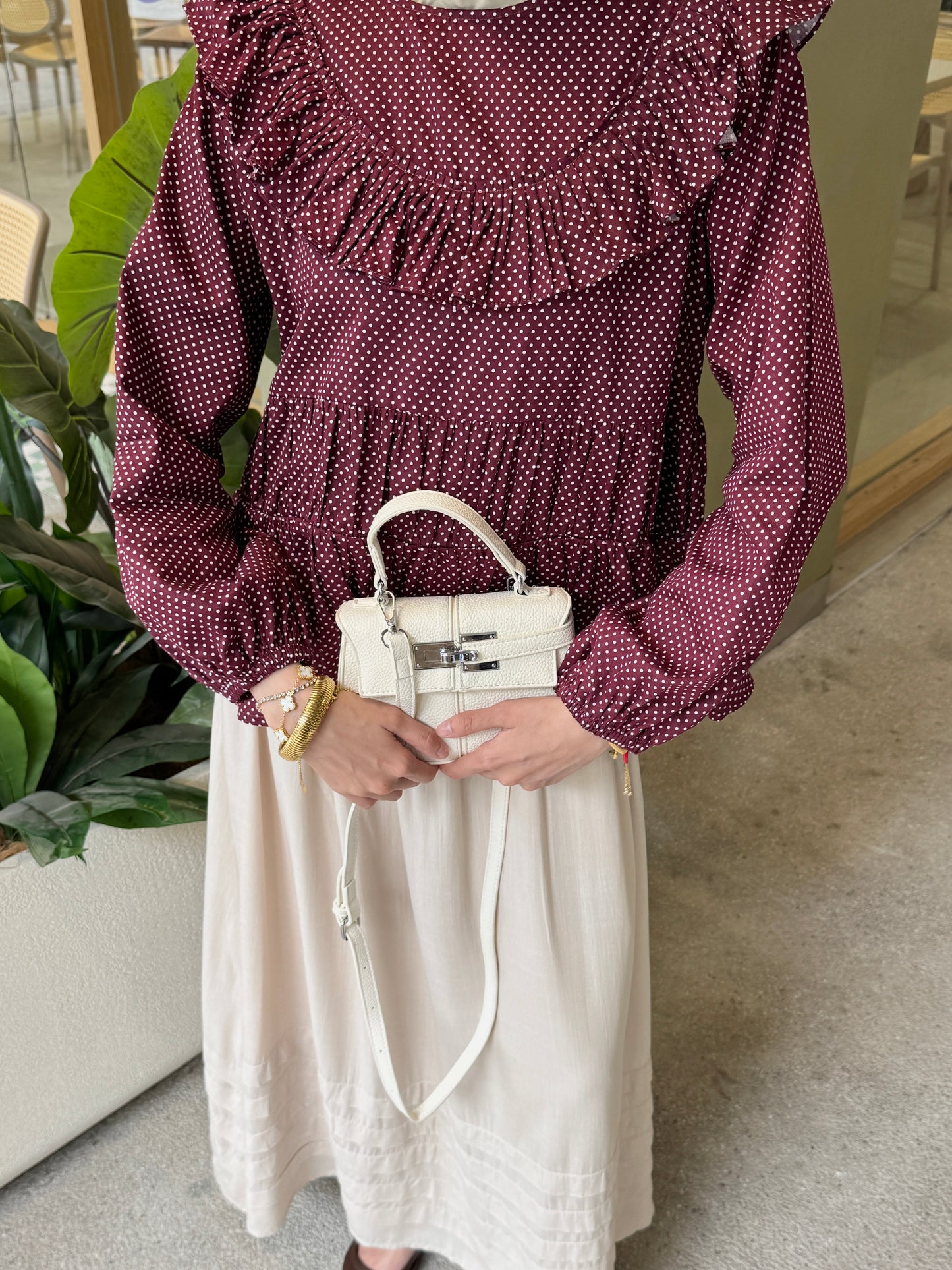 BELLE DOTTY IN MAROON