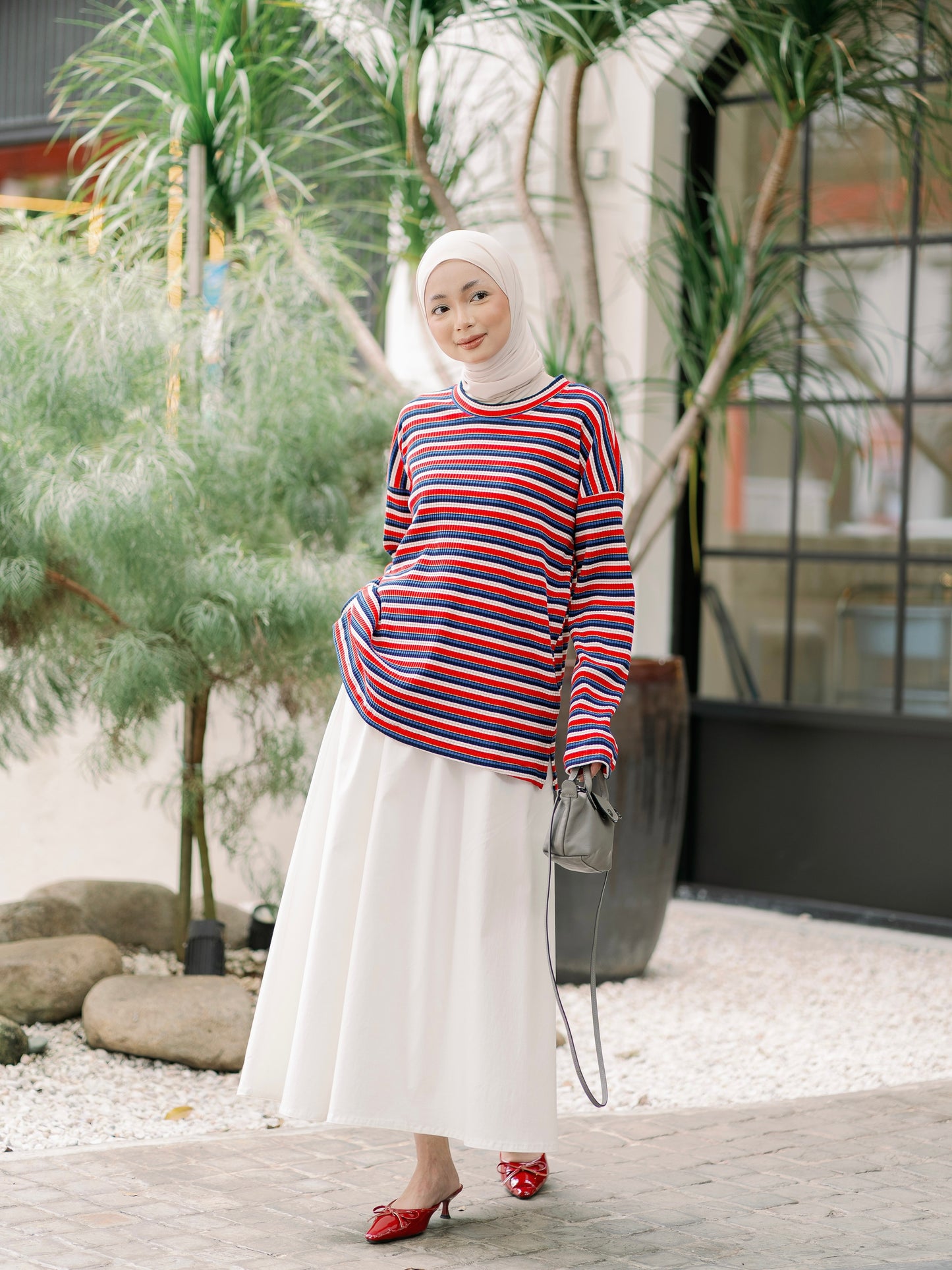MOSQUI SHIRT IN CHERRY
