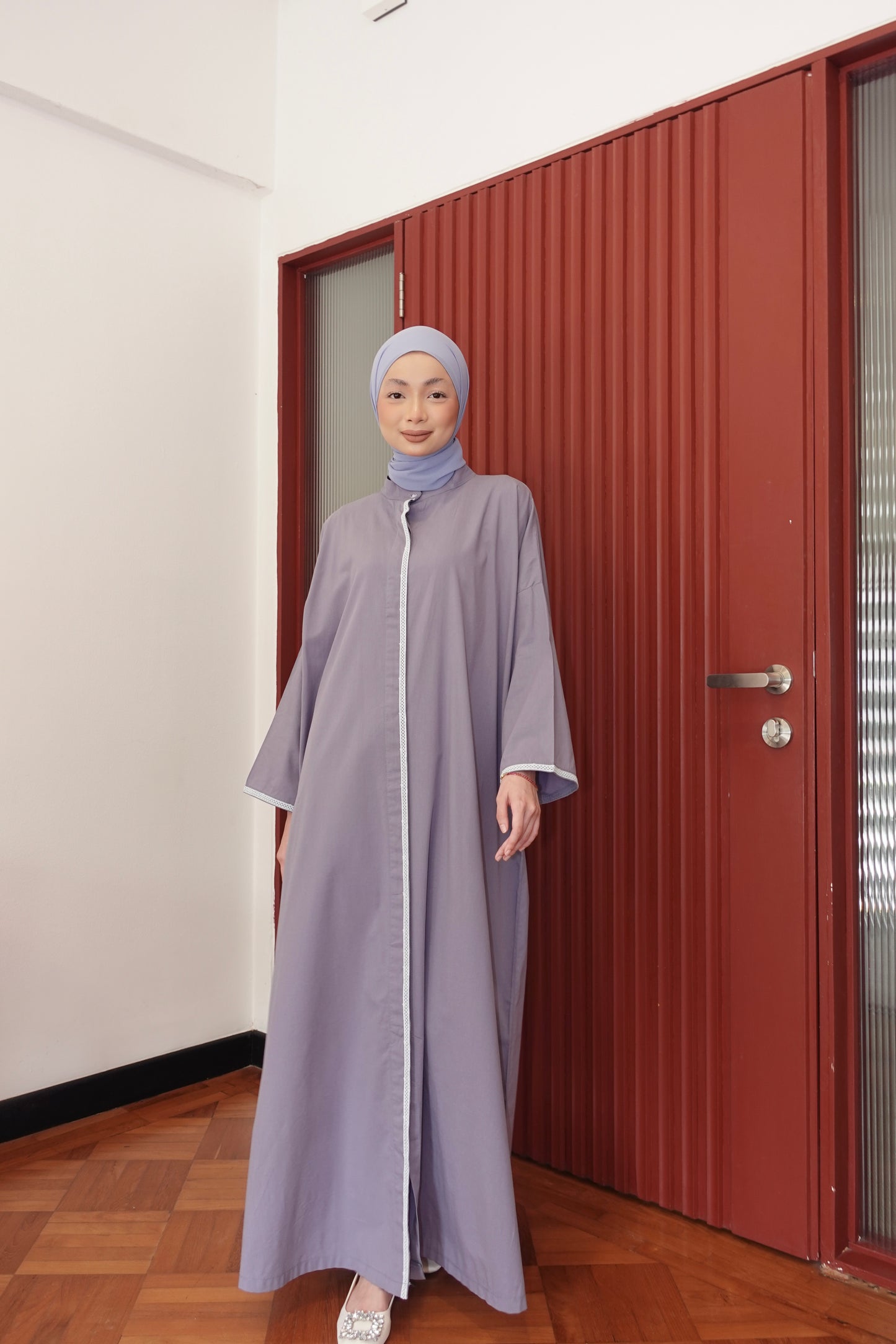 SLAYSA LONG TOP IN BLUE