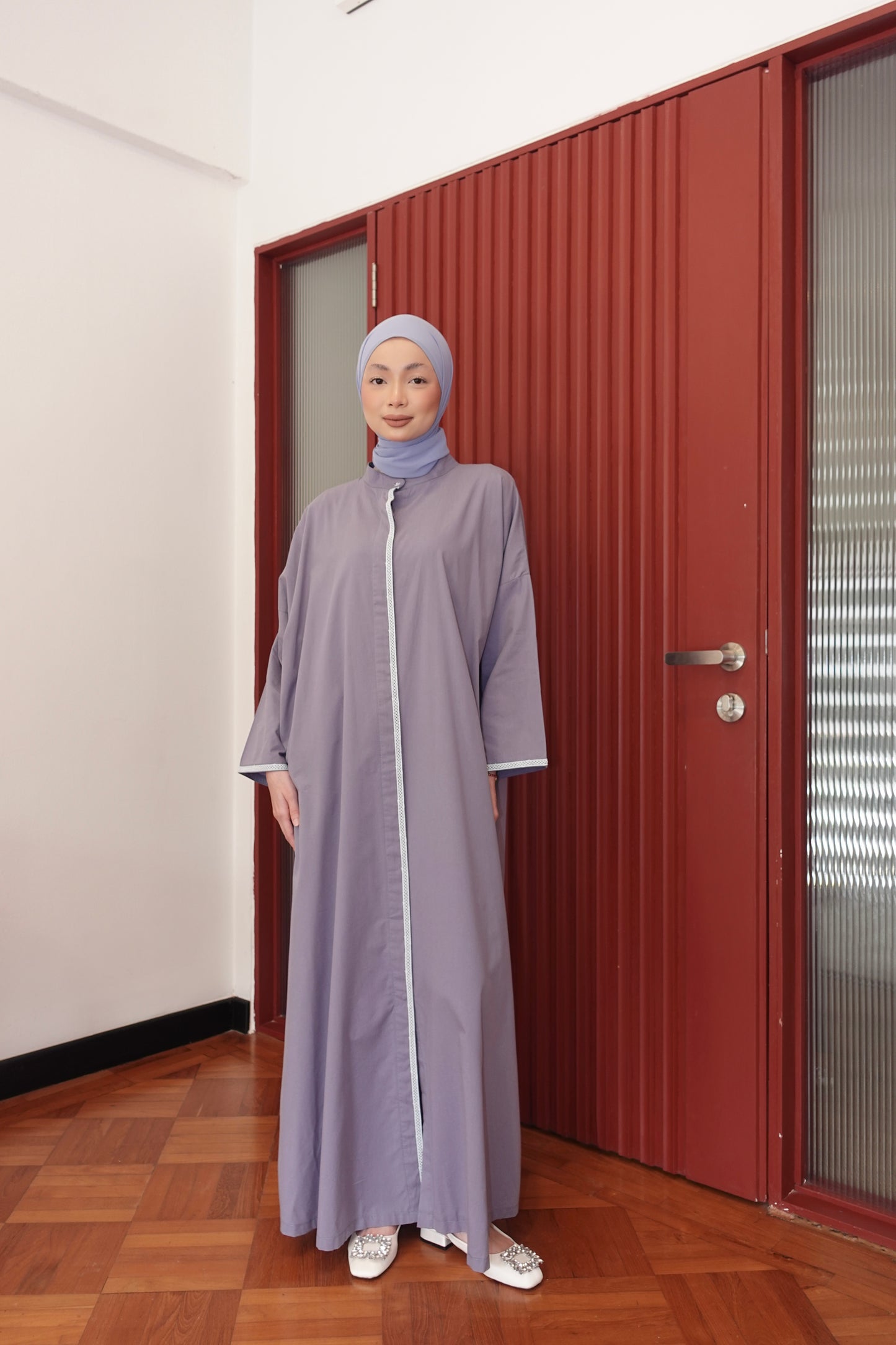 SLAYSA LONG TOP IN BLUE