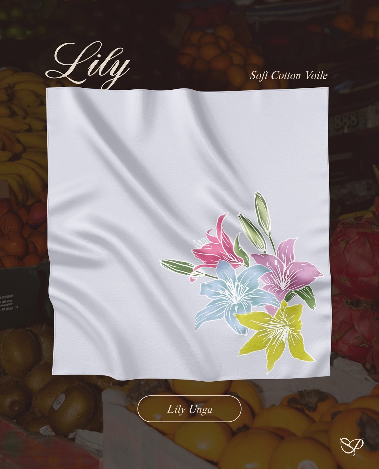 TUDUNG LILY IN UNGU