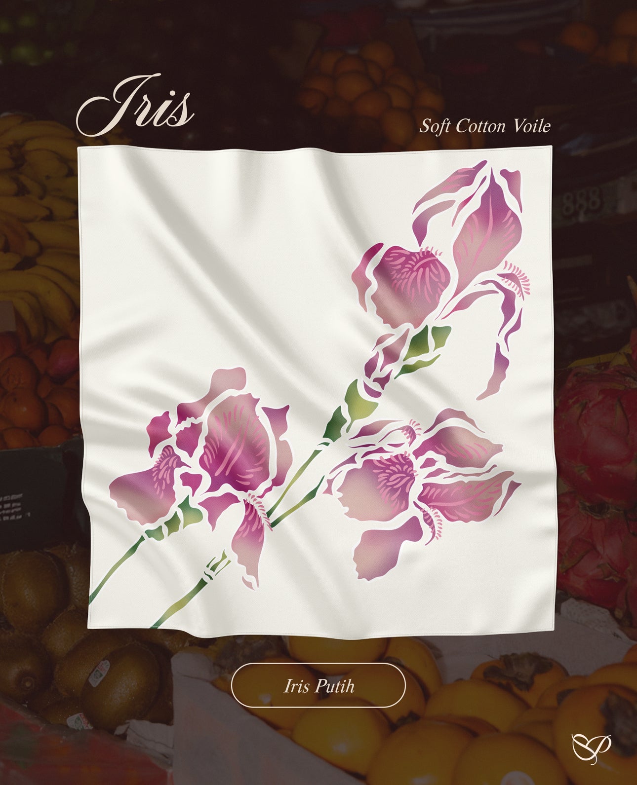 TUDUNG IRIS IN PUTIH