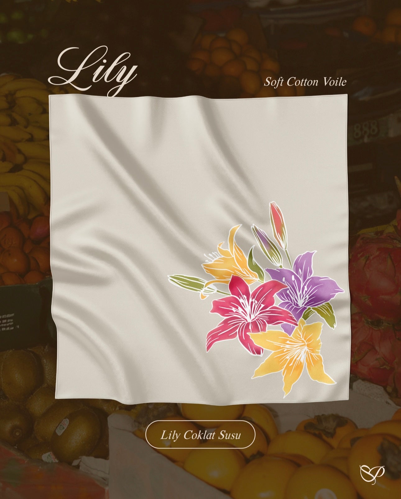 TUDUNG LILY IN COKLAT SUSU