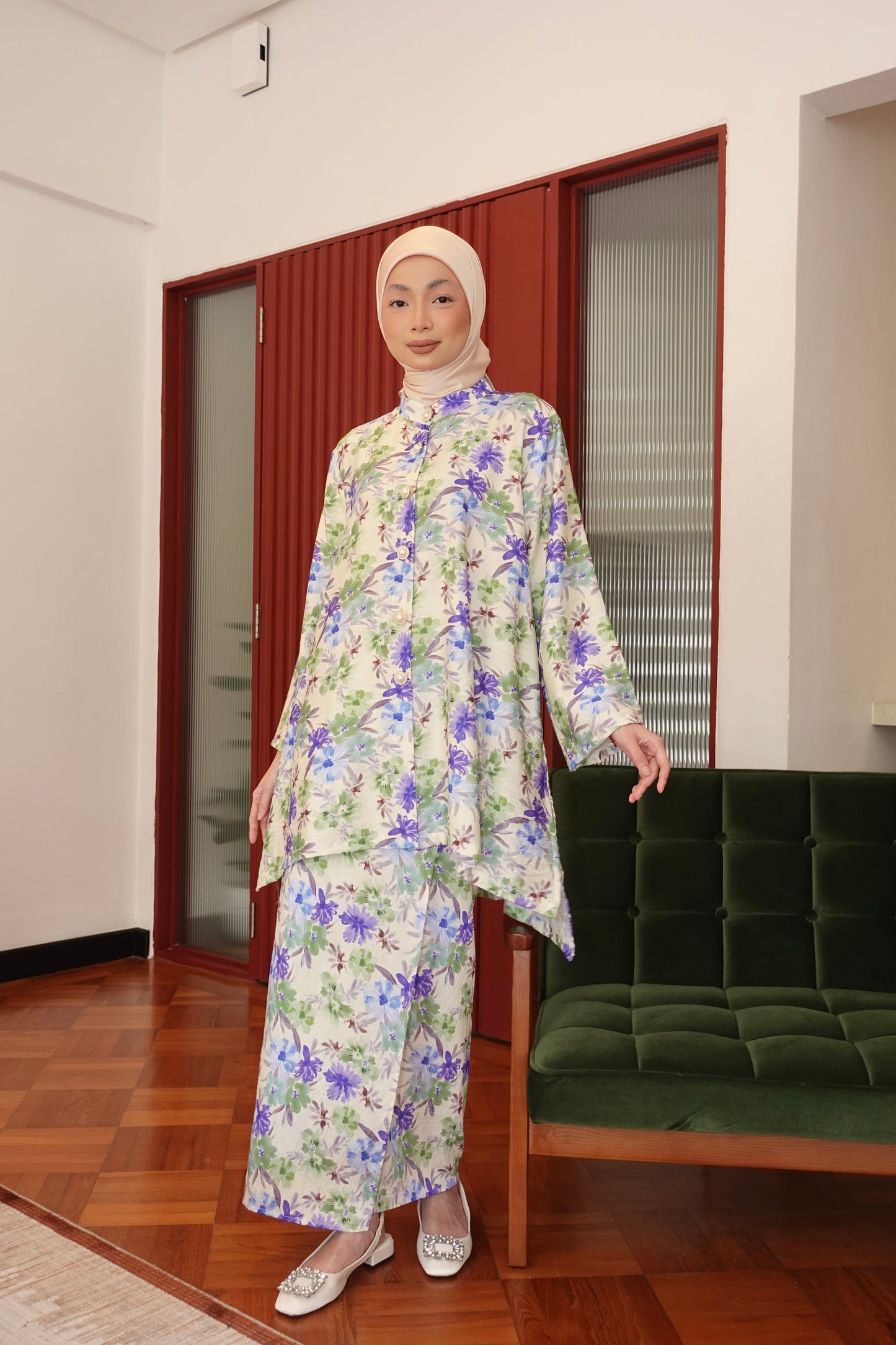 KENANGAN KURUNG IN BIRU HIJAU