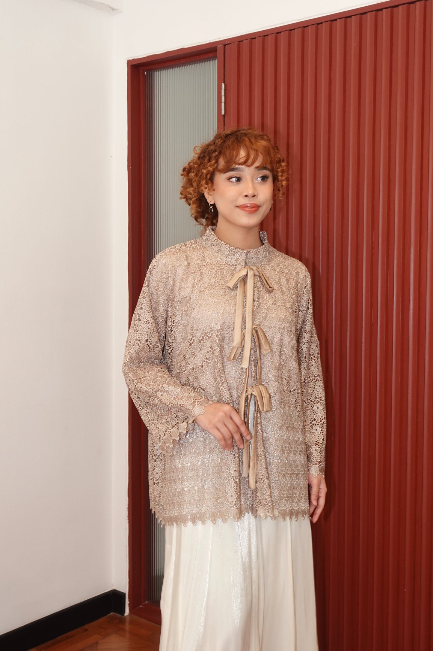 AYU COQUETTE TOP IN NUDE
