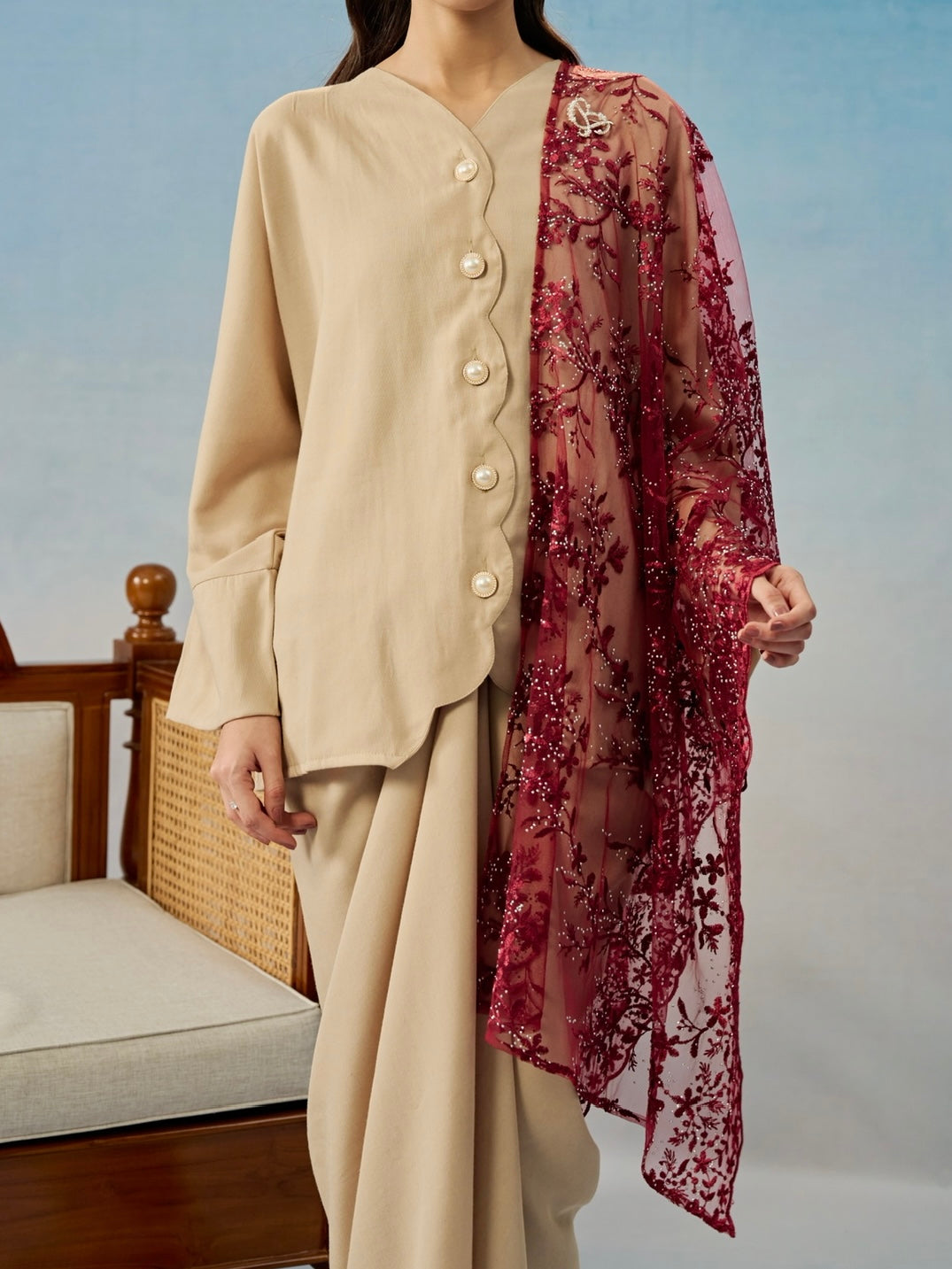 SELENDANG KEMBOJA IN MERAH HATI