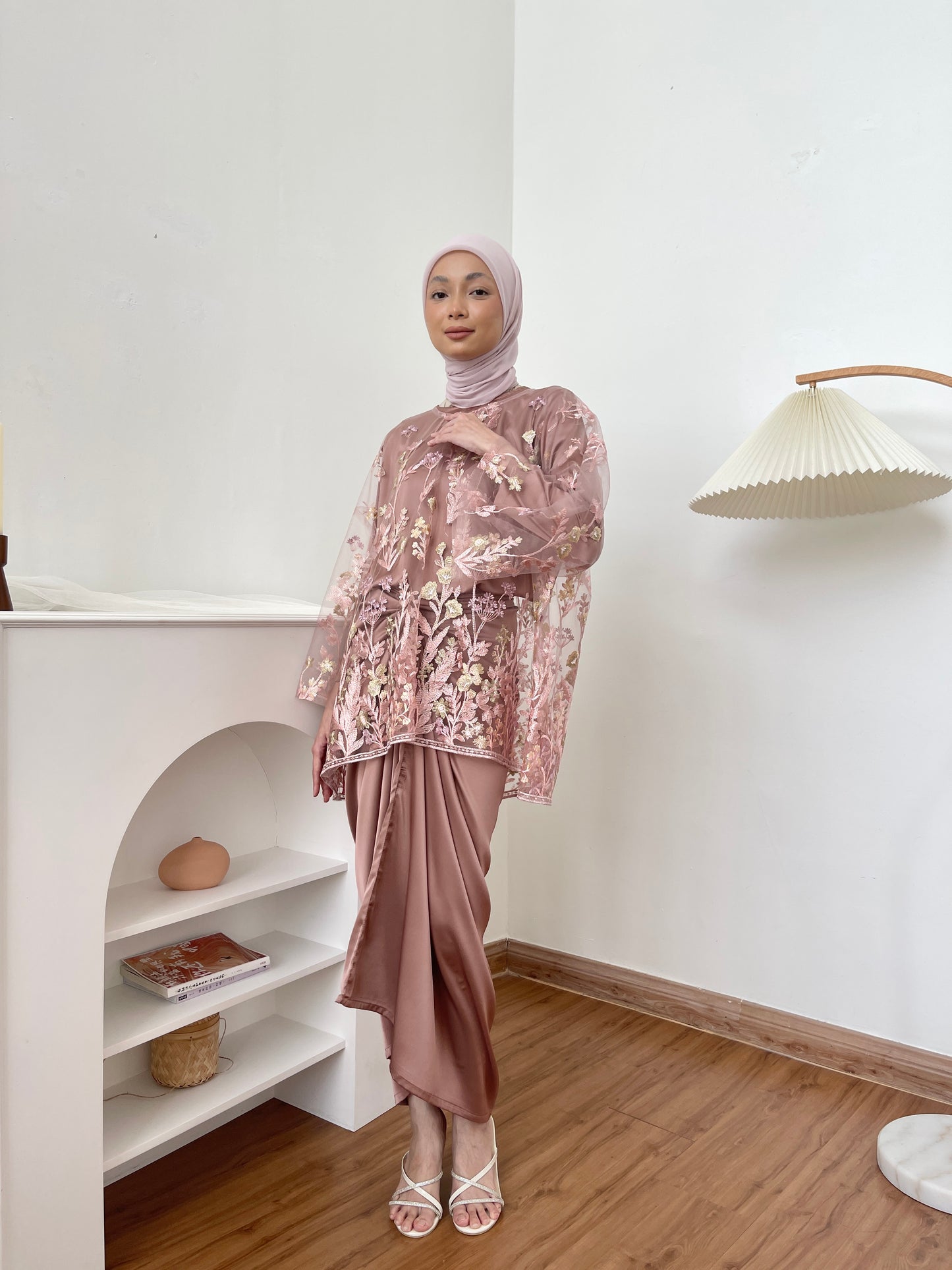 TERATAI KURUNG KEDAH IN DUSTY PINK