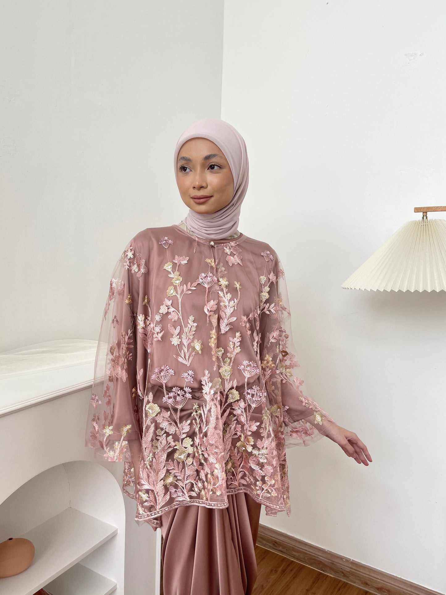 TERATAI KURUNG KEDAH IN DUSTY PINK