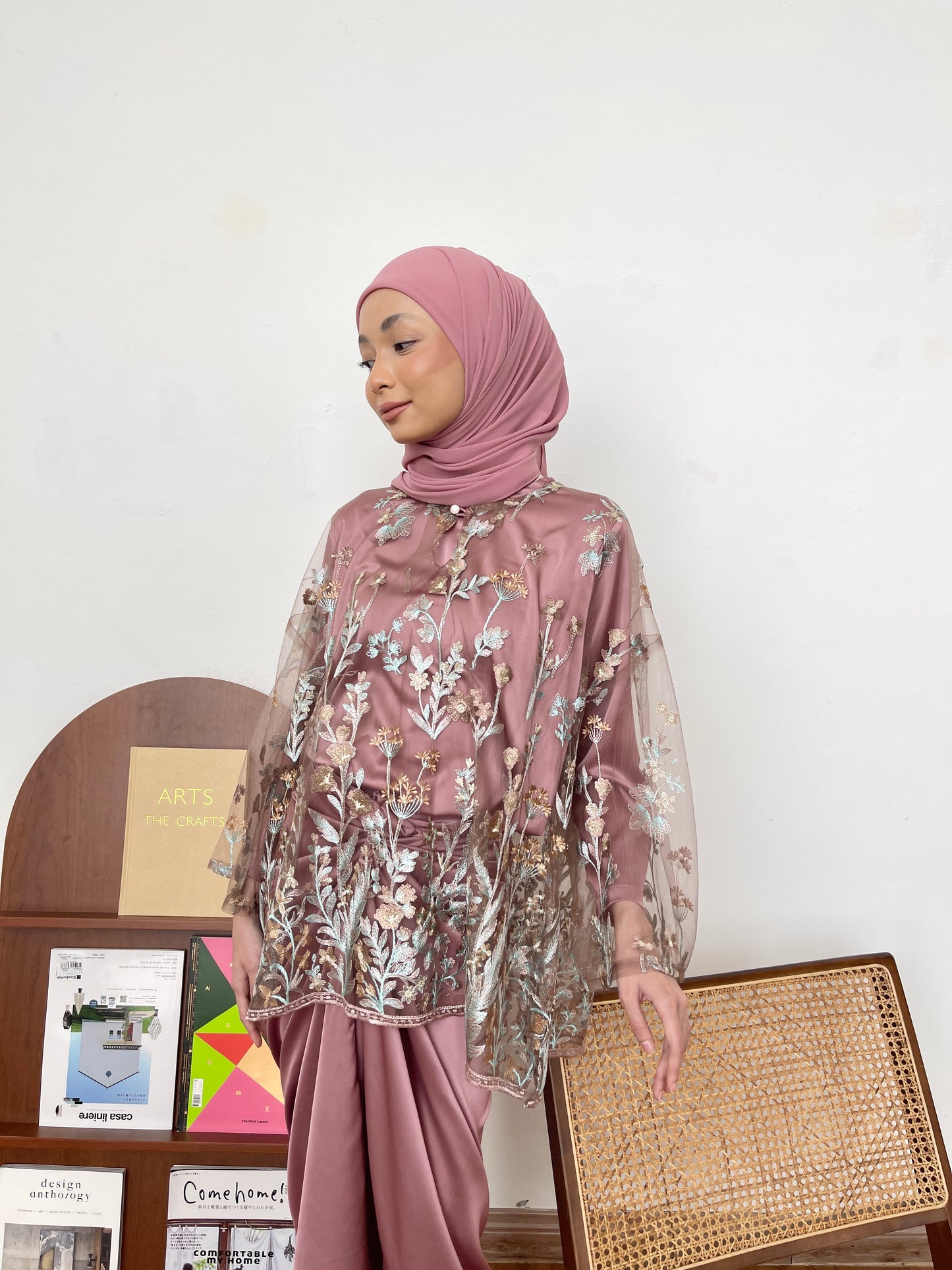 TERATAI KURUNG KEDAH IN MAUVE