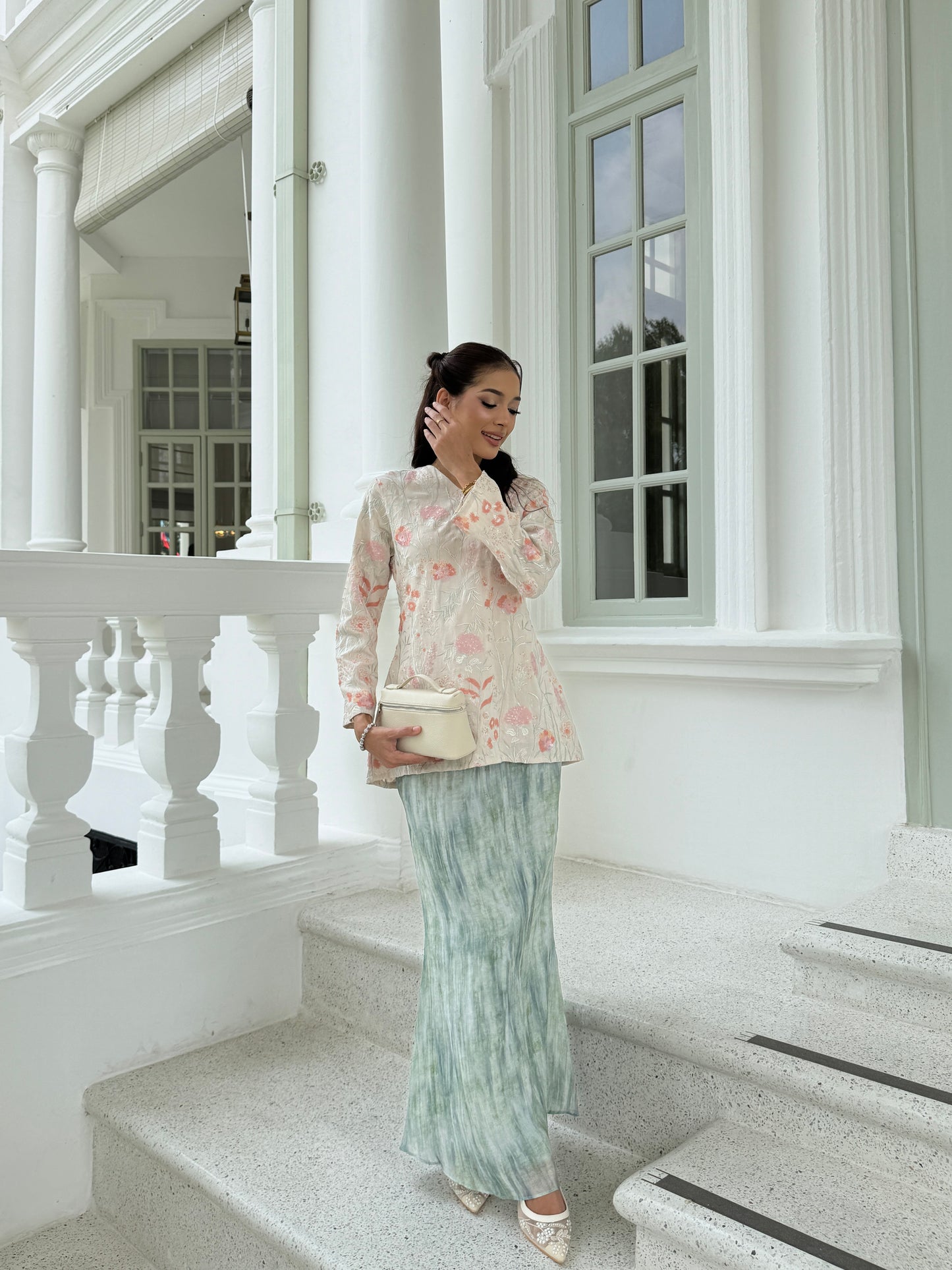 DEFECT RANEA KURUNG IN PASTEL TURQOISE