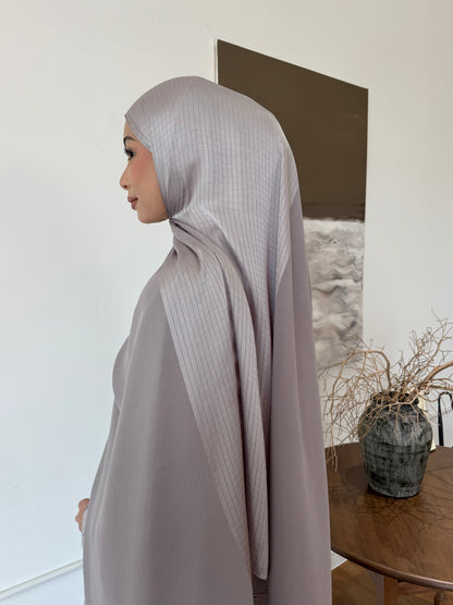 Vela Shawl in Smoke Grey