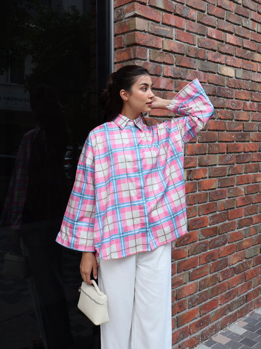 BETH CHECKERED IN PINK