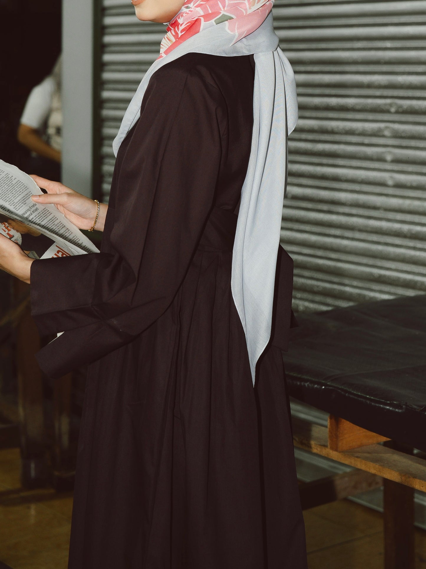 GAUN DWITONE IN CHOCOLATE