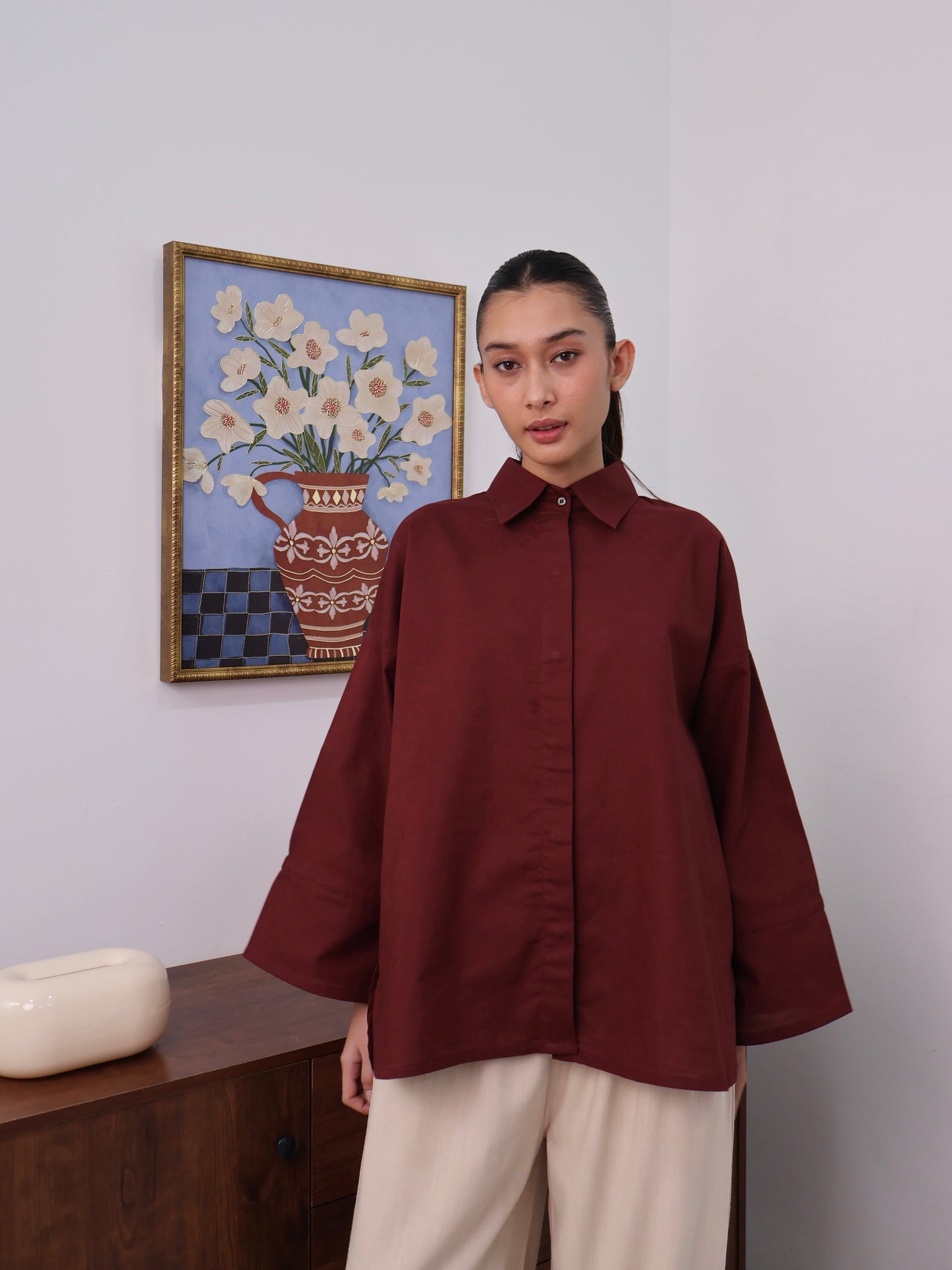 BETH LINEN IN ROSEWOOD