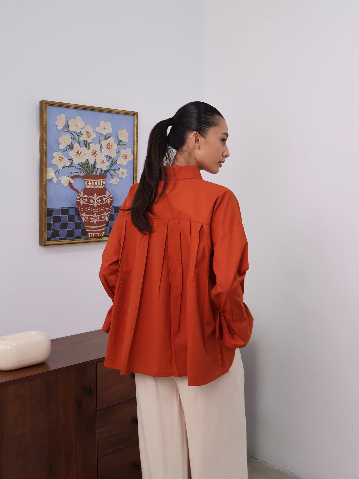 BETH LINEN IN ORANGE