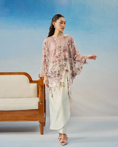 Thea Caftan in Dusty Pink