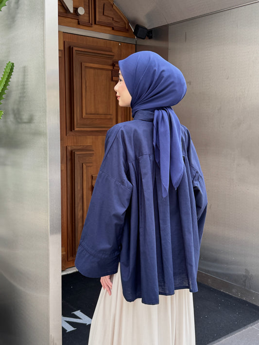 BETH LINEN IN NAVY BLUE