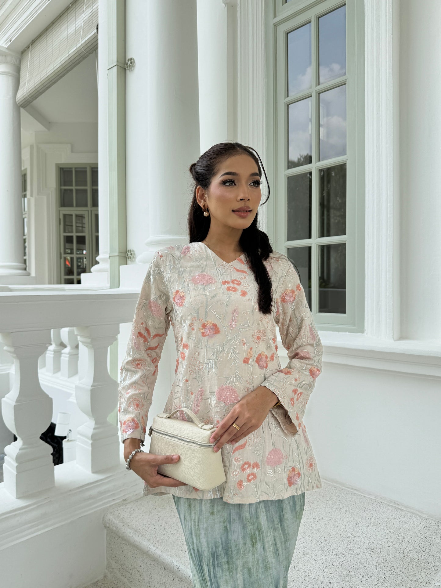 DEFECT RANEA KURUNG IN PASTEL TURQOISE