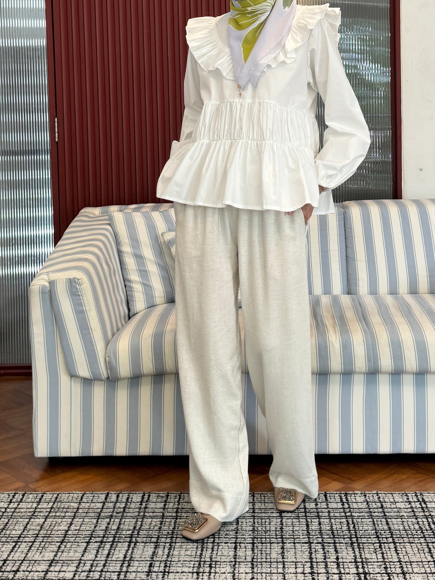 NEW EASE LINEN PANTS IN NATURAL