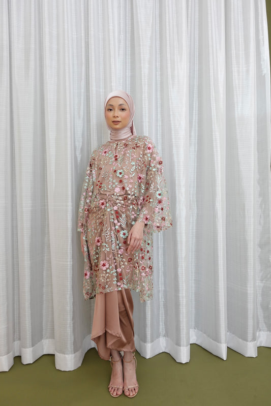 INDAH KURUNG IN DUSTY PINK