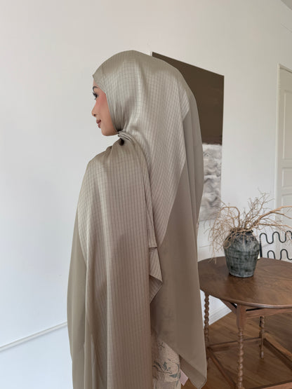 Vela Shawl in Muted Olive