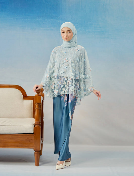 THEA CAFTAN IN SKY BLUE