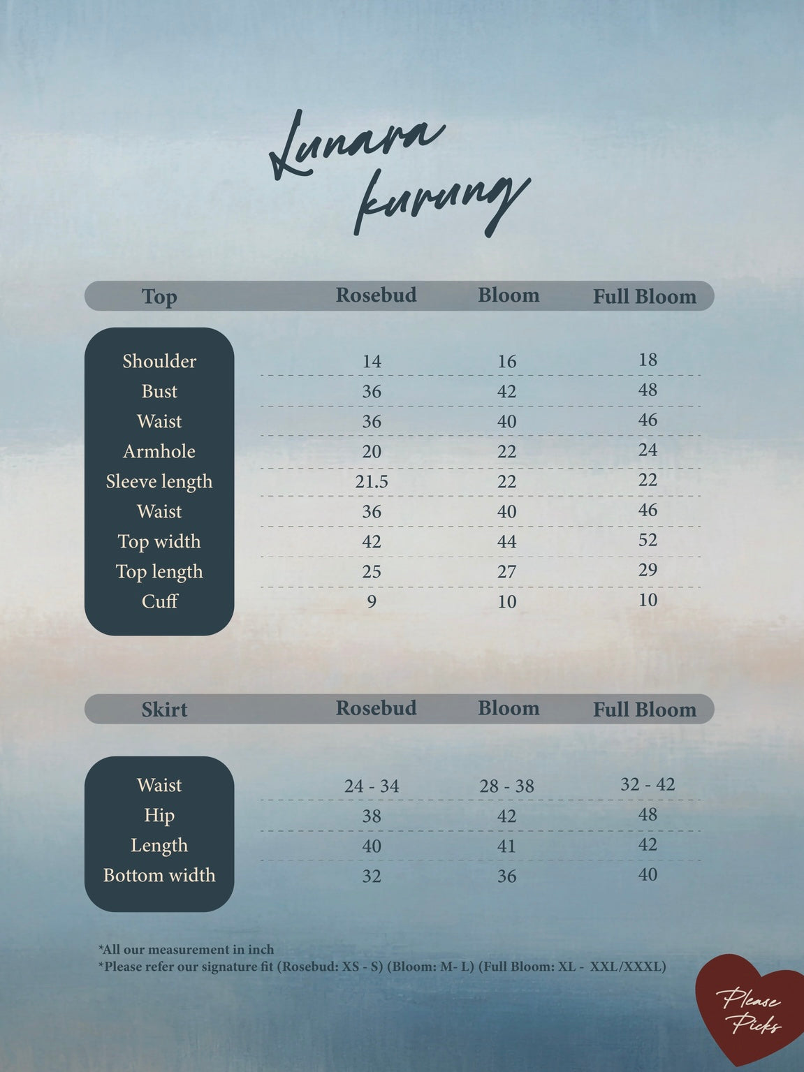 DEFECT LUNARA KURUNG IN SOFT AZURE