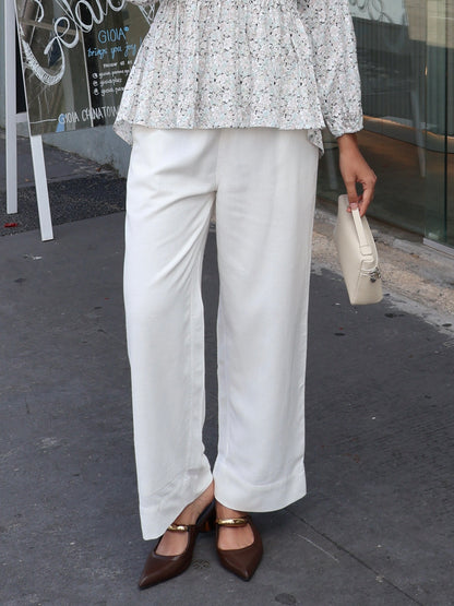 Ease Linen Pants in White