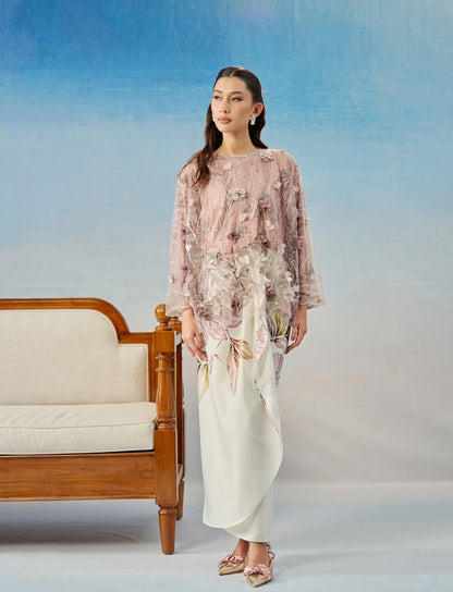 Thea Caftan in Dusty Pink