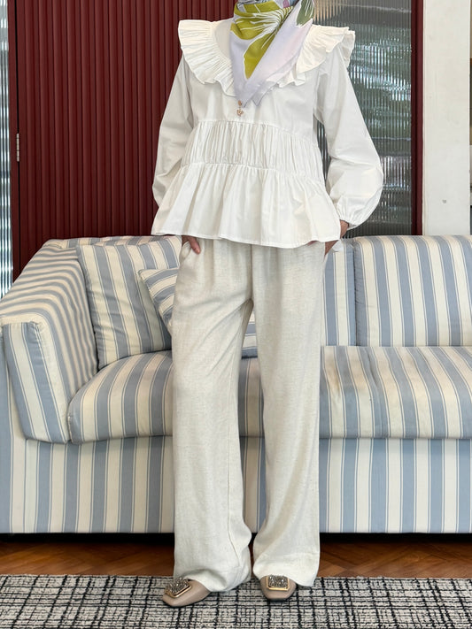 NEW EASE LINEN PANTS IN NATURAL