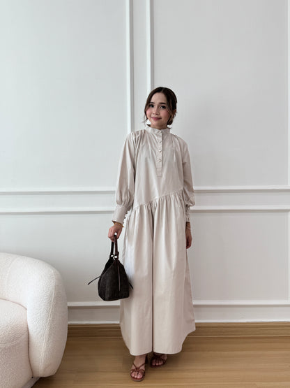 EMMA DRESS IN WHITE ASHES