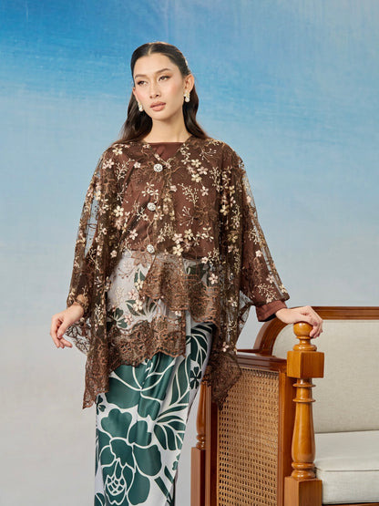 Azalea Lace in Sepia Luxe