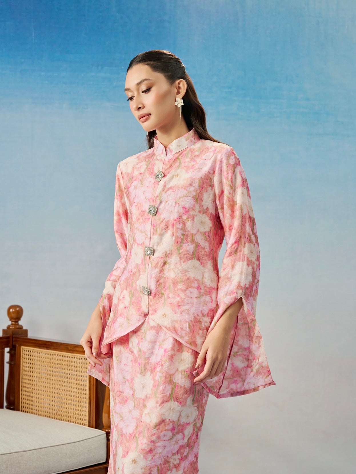 CAMELLIA KURUNG IN MISTY ROSE