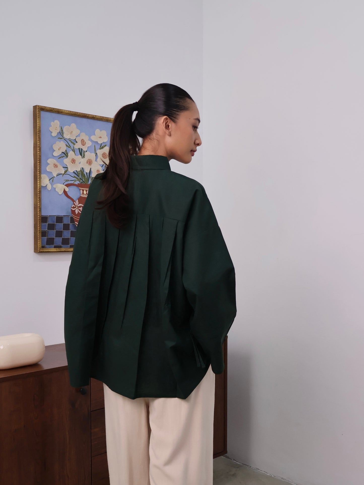 BETH LINEN IN EMERALD