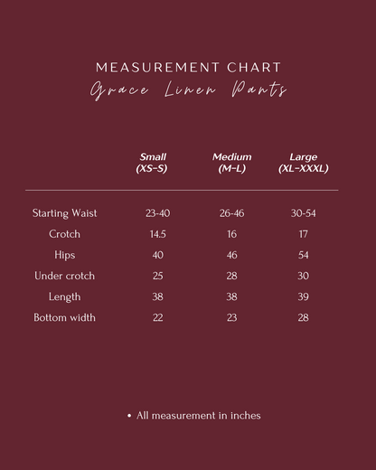 DEFECT GRACE LINEN PANTS IN SADDLE BROWN