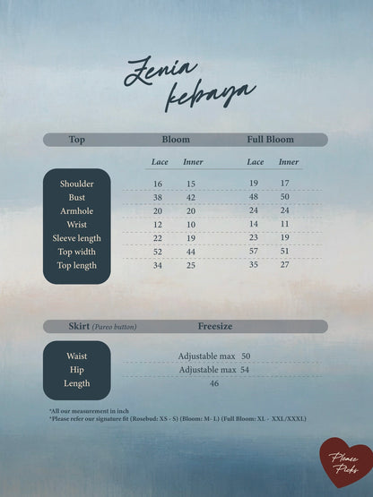 ZENIA KEBAYA IN SAGE CLOUD