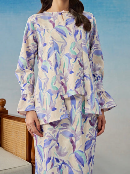 Lunara Kurung in Lilac Dream